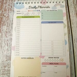 Colorful Daily Planner for Home Office